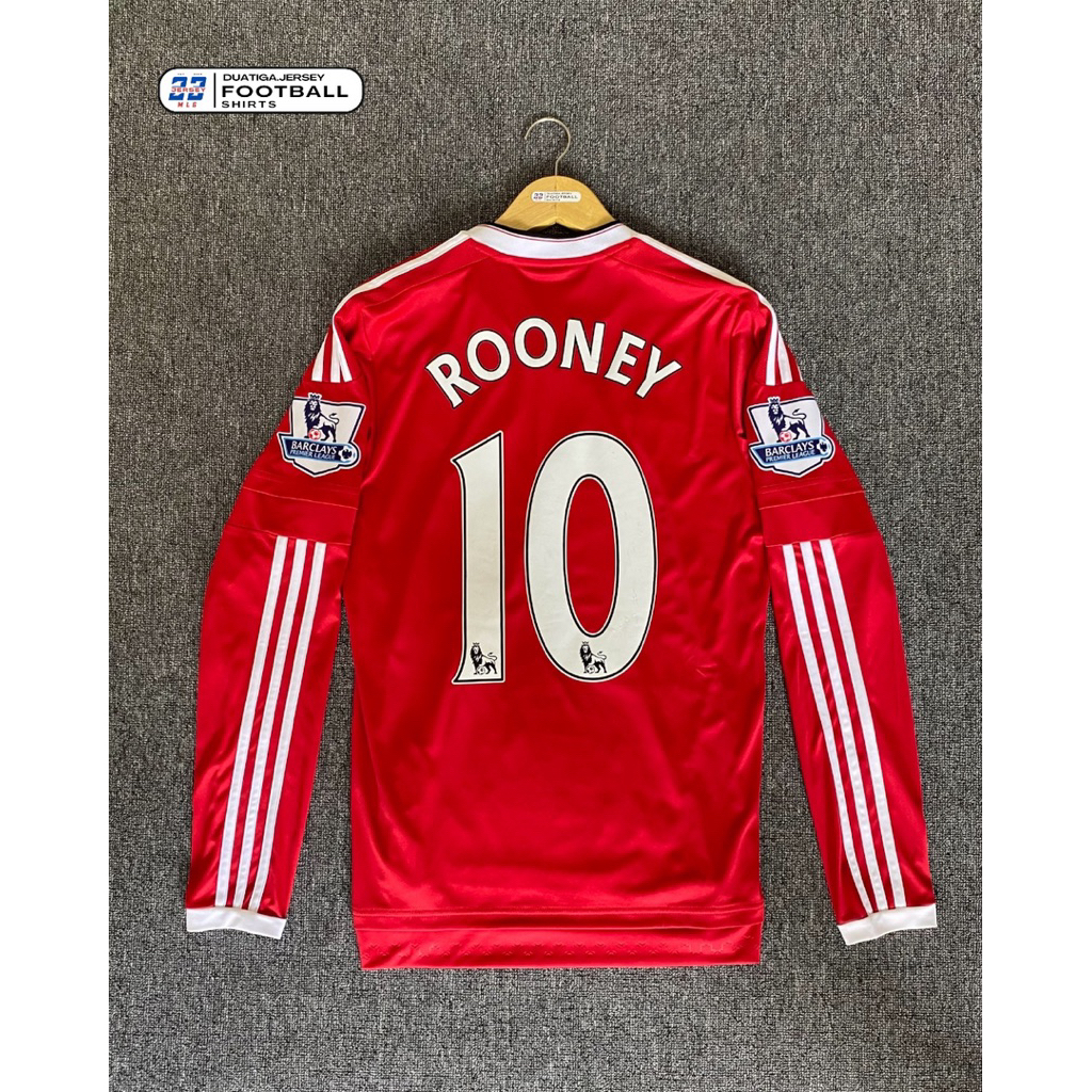 JERSEY ORIGINAL LONG SLEEVE MANCHESTER UNITED HOME 2015/2016 ROONEY 10 - JERSEY MAN.UNITED MUSIM 201
