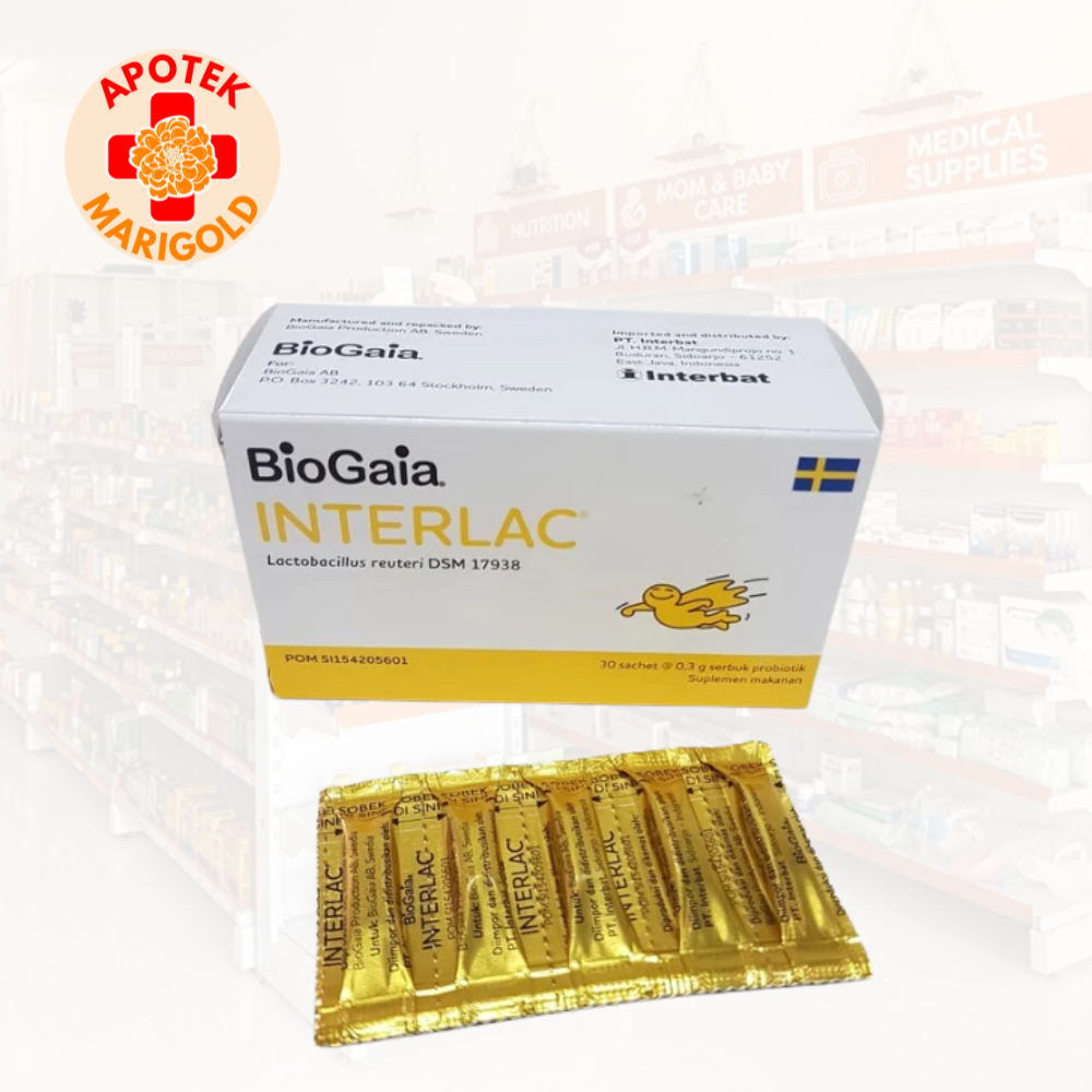 Interlac Sachet - Probiotik Lactobacillus Reuteri untuk Pencernaan