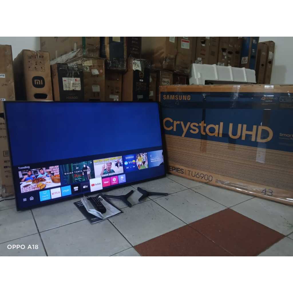 SMART TV LED SAMSUNG 43 INC SUDAH 4K KONDISI BEKAS MASIH SEGEL (4010)