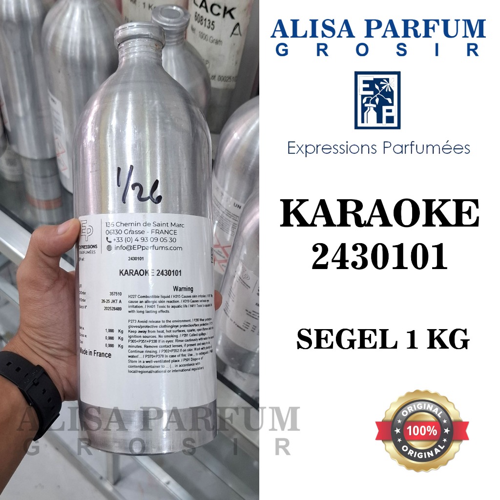 KARAOKE 2430101 (khamrah qohwa) SEGEL 1KG BIBIT PARFUM PRODUK EXPRESION 100% MURNI