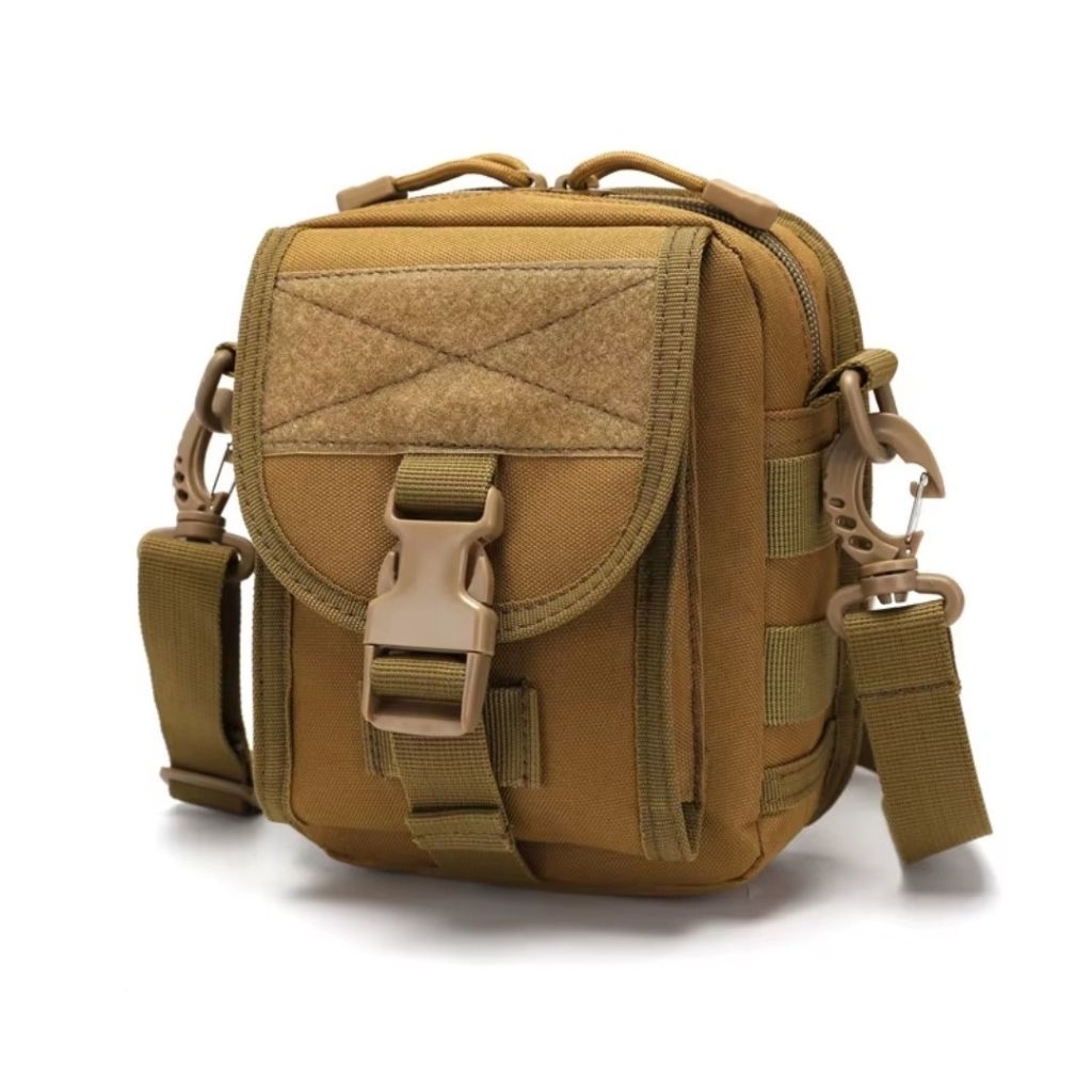 Tas slempang taktis luar ruangan. tas slempang MOllE EDC  untuk berkemah dan mendaki gunung