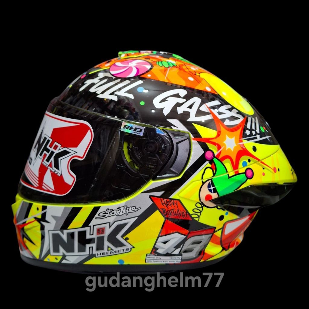 HELM NHK MARK-1 GP EDITION | MOTIF IVAN ORTOLA | SPECIAL EDITION FULL FACE