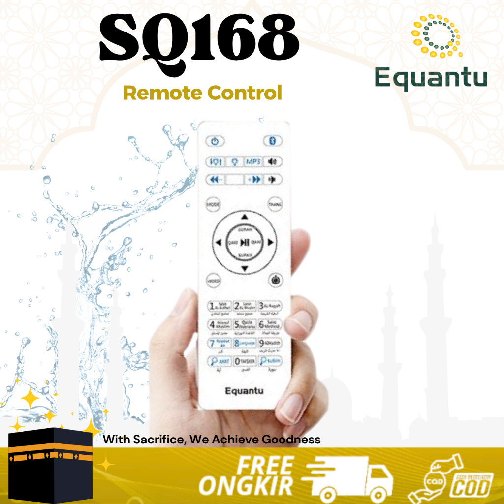 Equantu REMOTE untuk SQ168 White Moon Lamp Speaker Quran MP3 remote untuk speaker