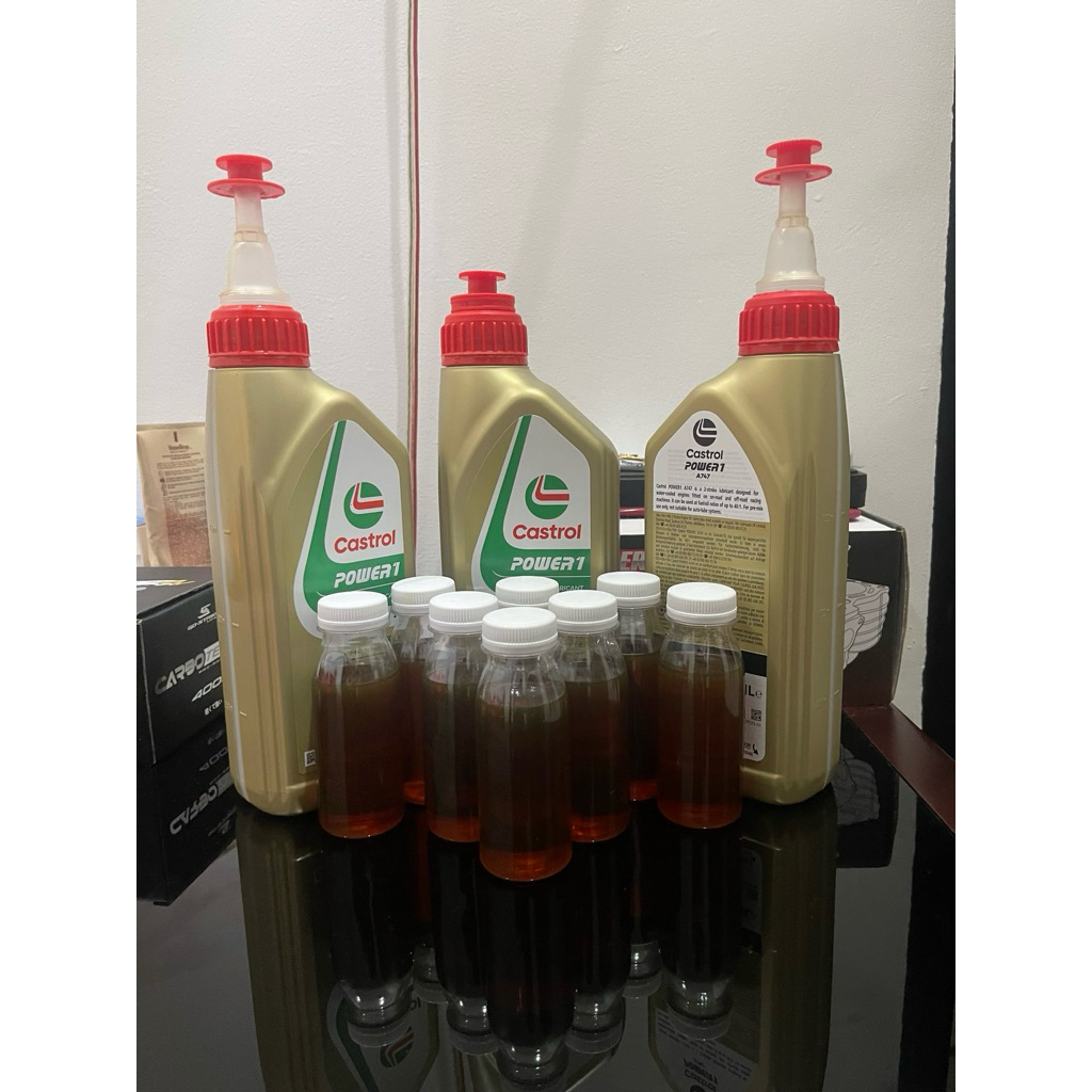 Oli Castrol Repack A747 A747 100ML Asli Original Castrol A747 Eceran Oli Samping Motor 2Tak