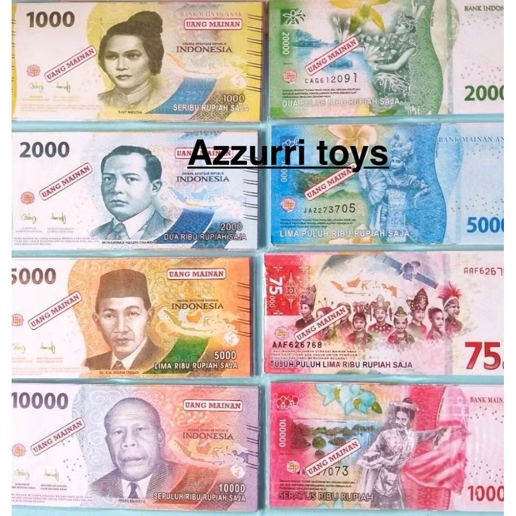 300LEMBAR UANG MAINAN GAMBAR PAHLAWAN
