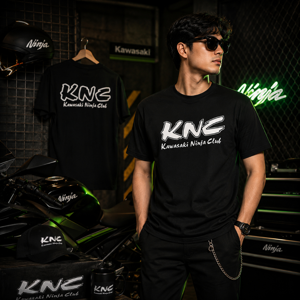 Baju Kaos KNC Kawasaki Ninja Club  | kaos Motor KNC Club
