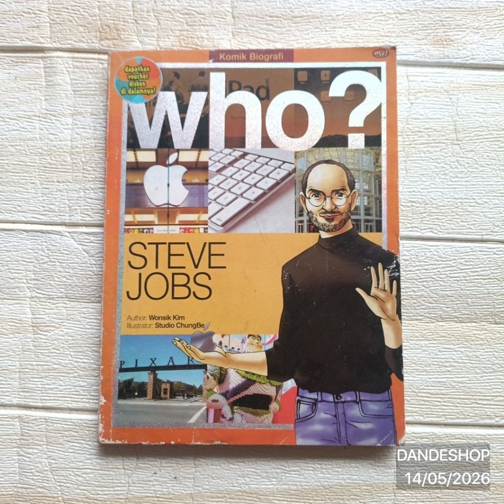 Who? STEVE JOBS - Komik Biografi - Komik Educomics Why Science Comic Pendidikan Bekas Preloved
