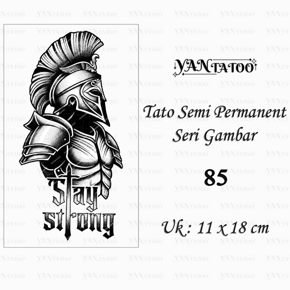 YanTatoo - Stiker Tato Semi Permanen Tahan Lama Seri Gambar 85