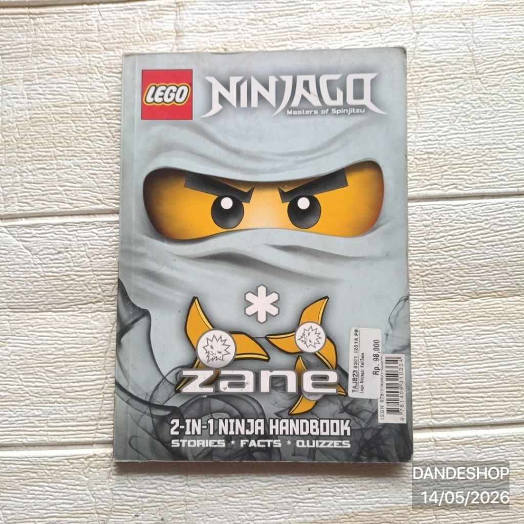 Lego Ninjago ZANE / KAI Masters of Spinjitzu 2 in 1 Ninja Handbook - Buku BAHASA INGGRIS Bekas Prelo