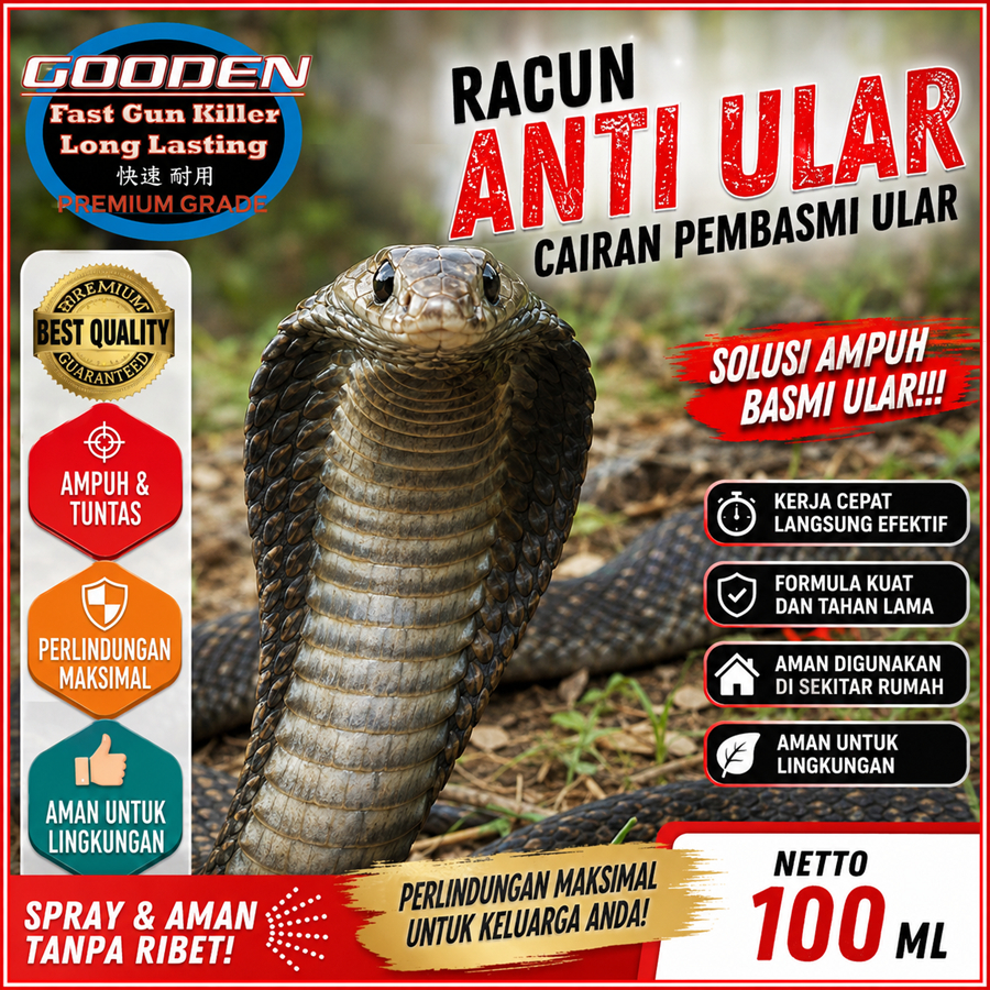 RACUN ANTI ULAR 100 ML GOODEN Racun Cair Pembasmi Ular Cairan Pengusir ULar Cairan Anti Ular Obat Pe