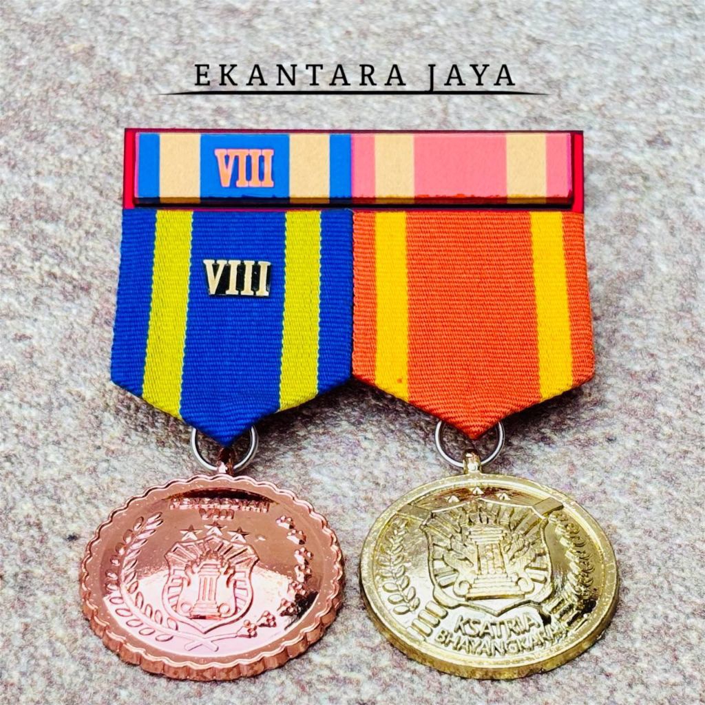 PDU MEDALI TANDA JASA PENGABDIAN POLRI 8th+Ksatria Bhayangkara/PDH Satya Lencana POLRI 8th+Ksatria B