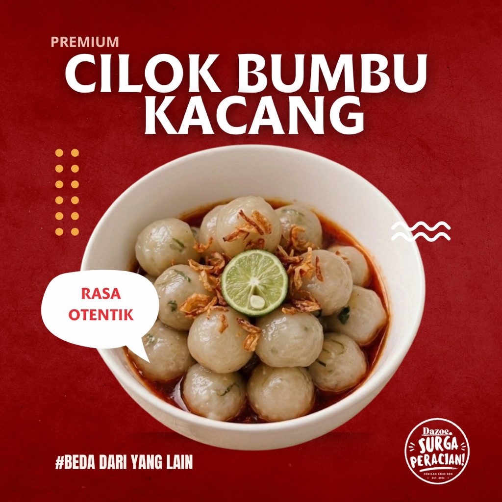 [PROMO] Cilok Bumbu Kacang PREMIUM RASA OTENTIK Dazoesnack