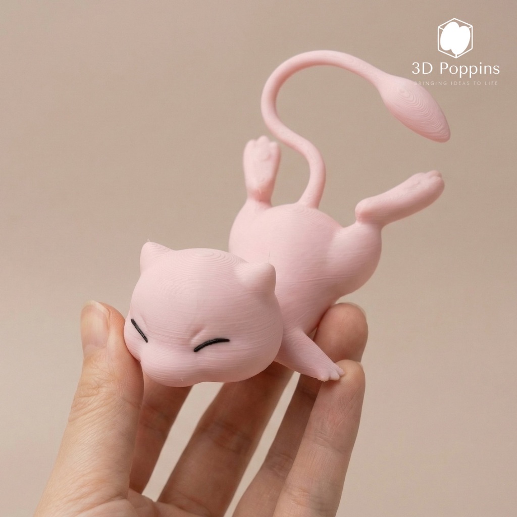 Mew Face Plant - Pokemon Figure Fan-Art | Pajangan Mew | Pokemon