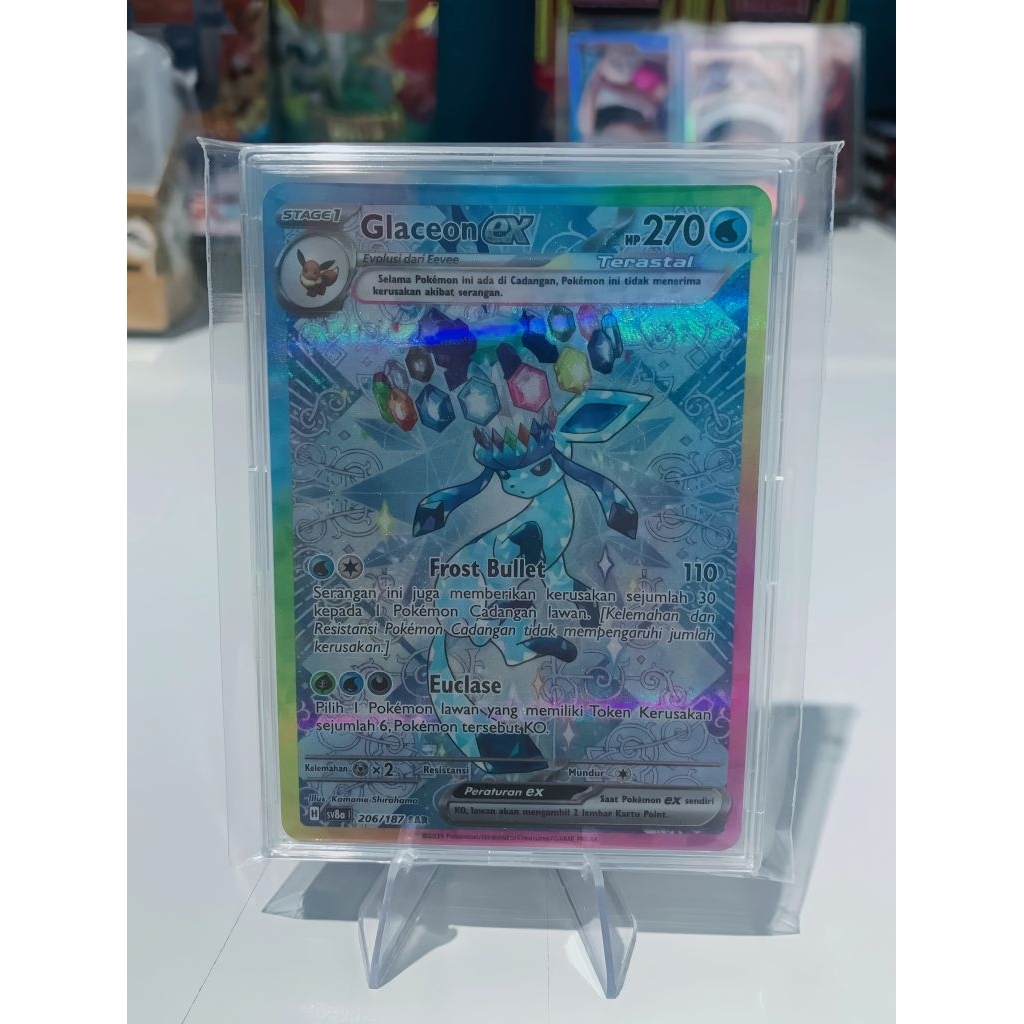 Glaceon EX SAR ID (206/187) Festival Terastal EX | POKEMON TCG