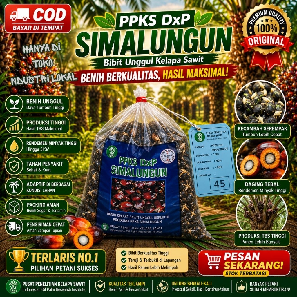 BENIH ORIGINAL SAWIT PPKS SIMALUNGUN - ISI 250 BUTIR - ORIGINAL PRODUCT