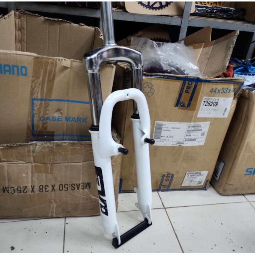 fork sepeda mtb federal 26 EVO ukuran standar 25.4 ulir putih