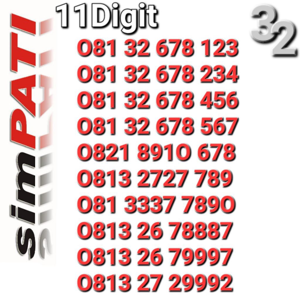 NOMOR SIMPATI 11DIGIT 888x - 007