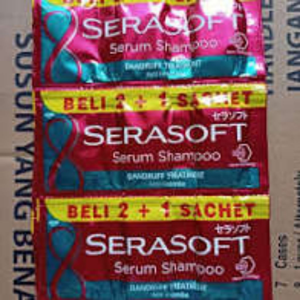 Serasoft shampoo sachet karton
