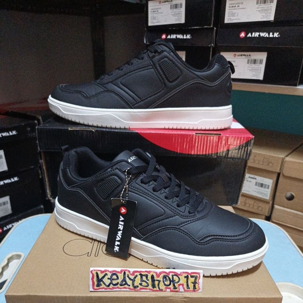 Sepatu sneaker's pria Airwalk Dusty black original resmi sport station