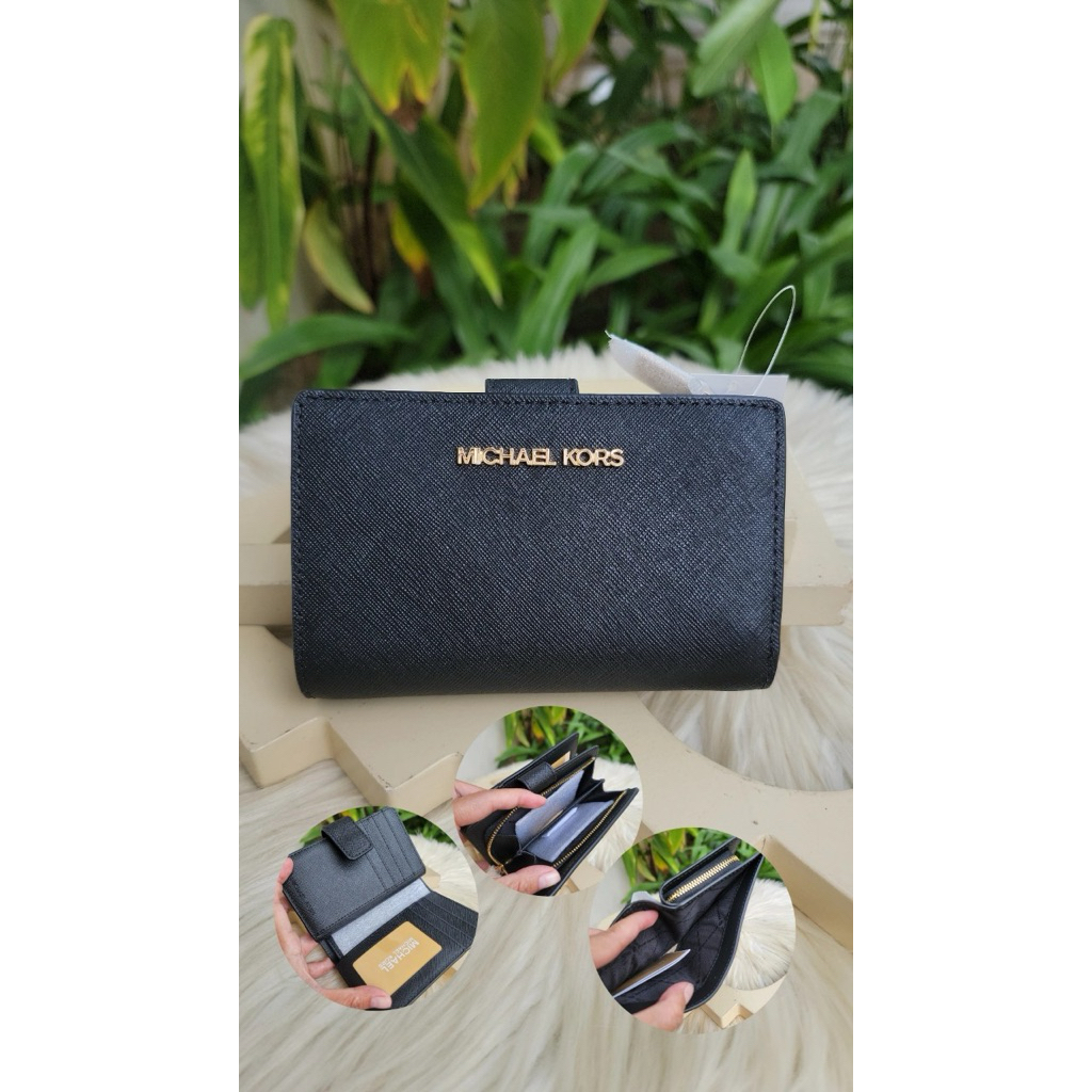 New ori dompet MK jet set safiano leather bifold