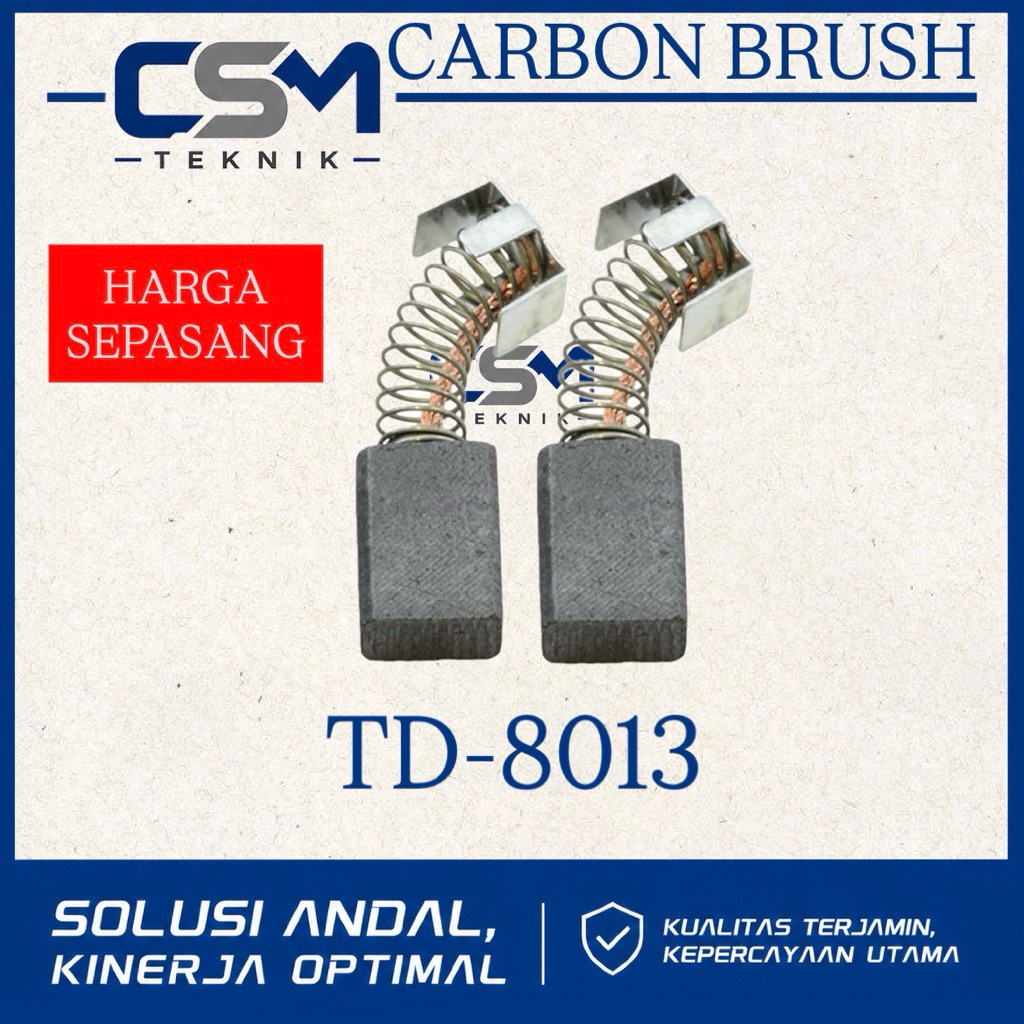 CARBON BRUSH ARANG MESIN BOR 13MM FISCH TD8013 ARENG BOR BETON FISCH TD8013