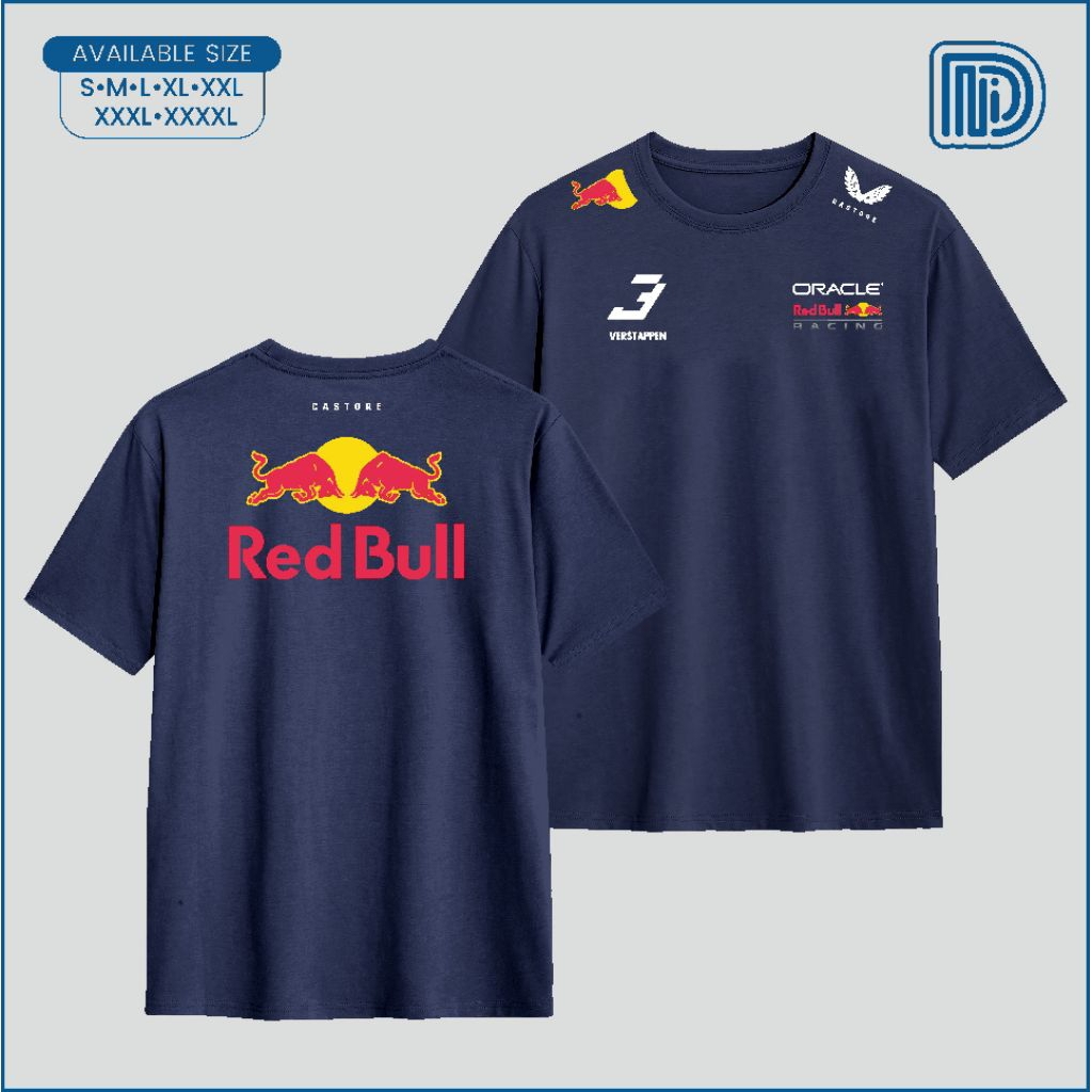 Tshirt Kaos Verstappen Redbull Oracle Kaos Redbull team F1 Lengan Pendek 24s
