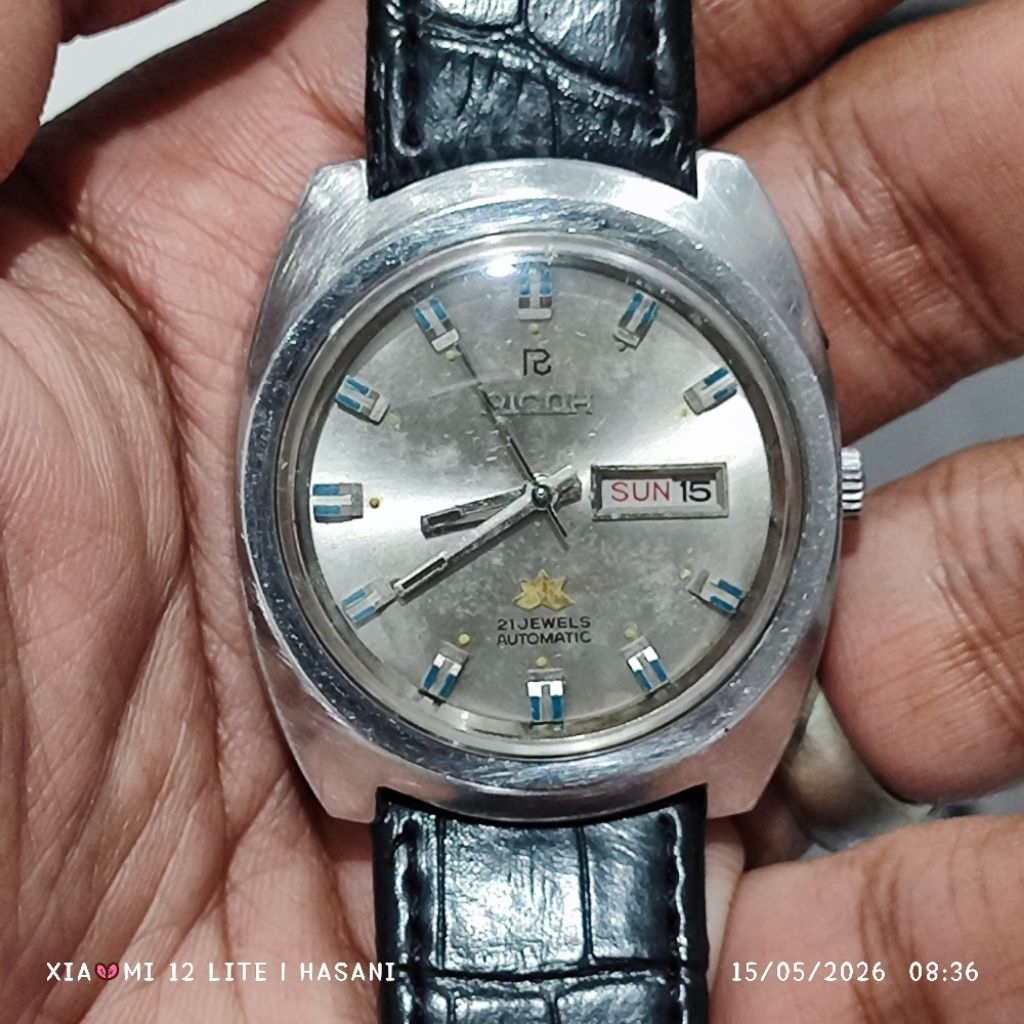 jam tangan vintage Ricoh 21 jewels automatic dan manual winding