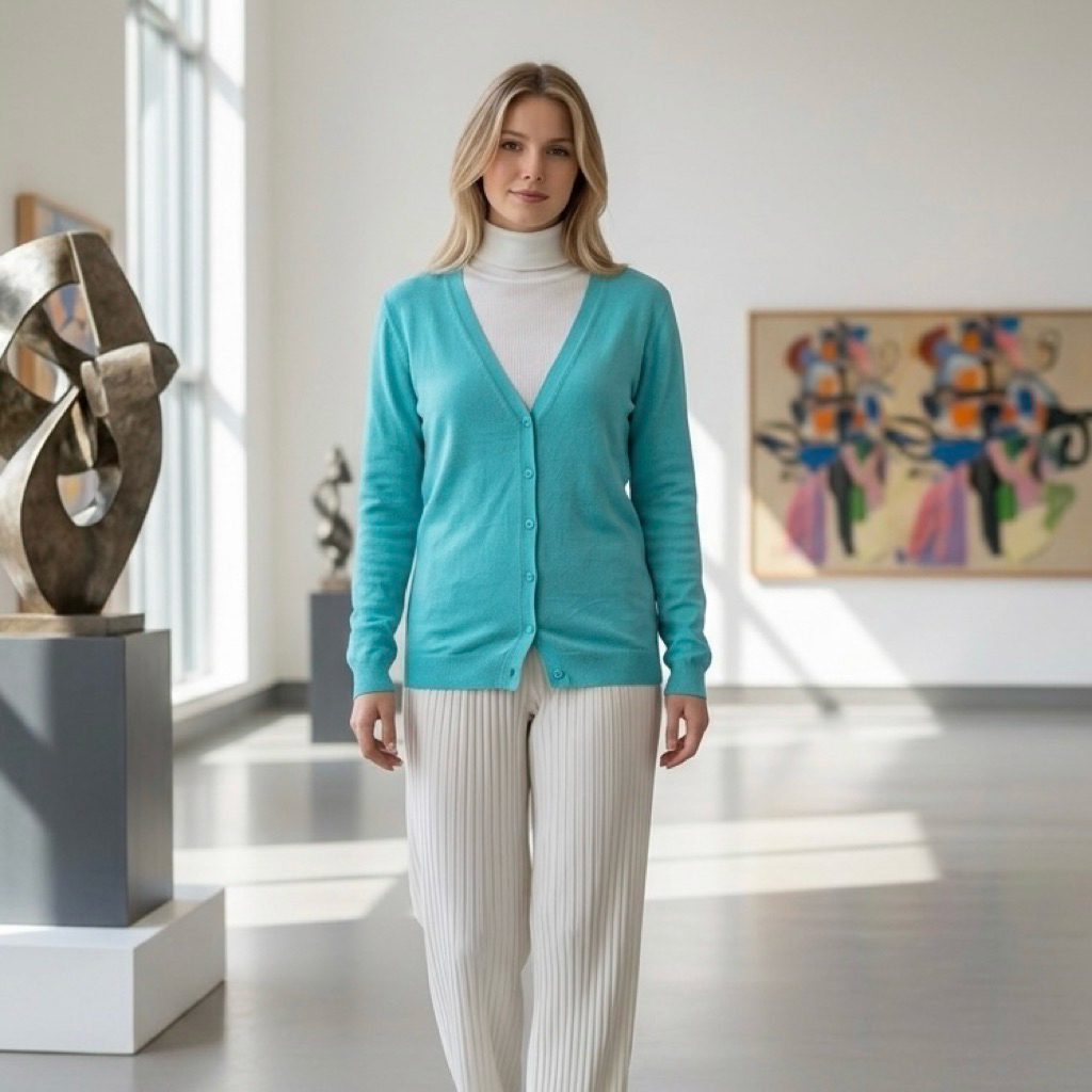 Cardigan UNIQLO V Neck / Cardigan Uniqlo Wanita / Size M fit S