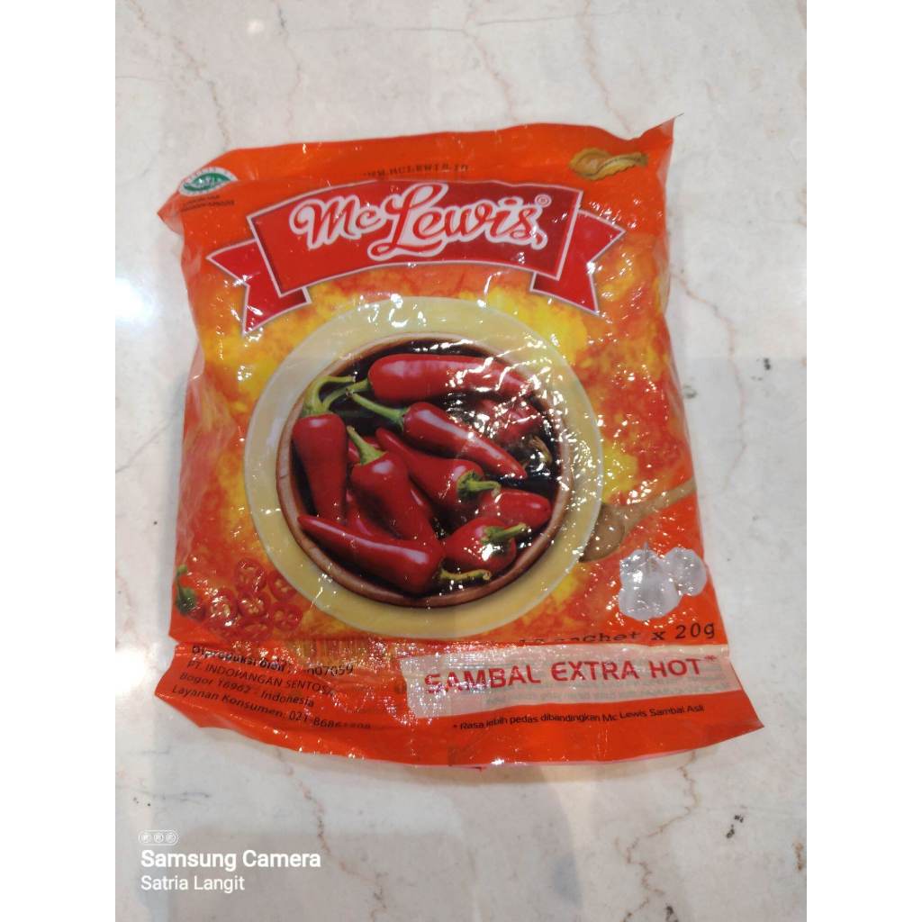 Mc Lewis Sambal Extra Hot Sachet 10x20gr