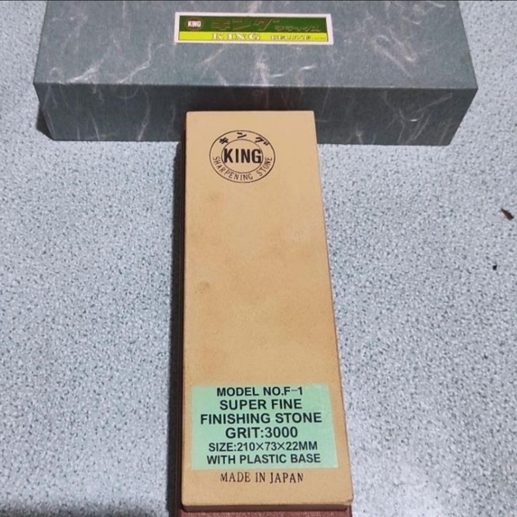 BATU ASAHAN KING SUPER FINE FINISHING STONE GRIT 3000 KING ORIGINAL MADE IN JAPAN