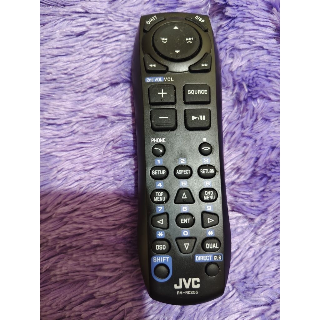 REMOTE REMOT DVD TAPE MOBIL JVC RM-RK255 ORIGINAL ASLI