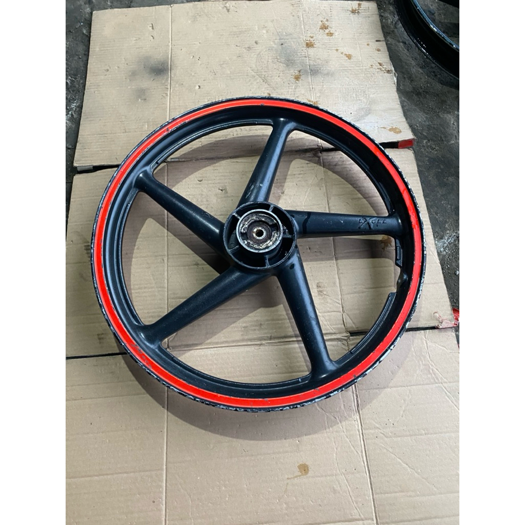 Velg pelek roda depan excel suzuki shogun smash pnp tornado gs original copotan motor