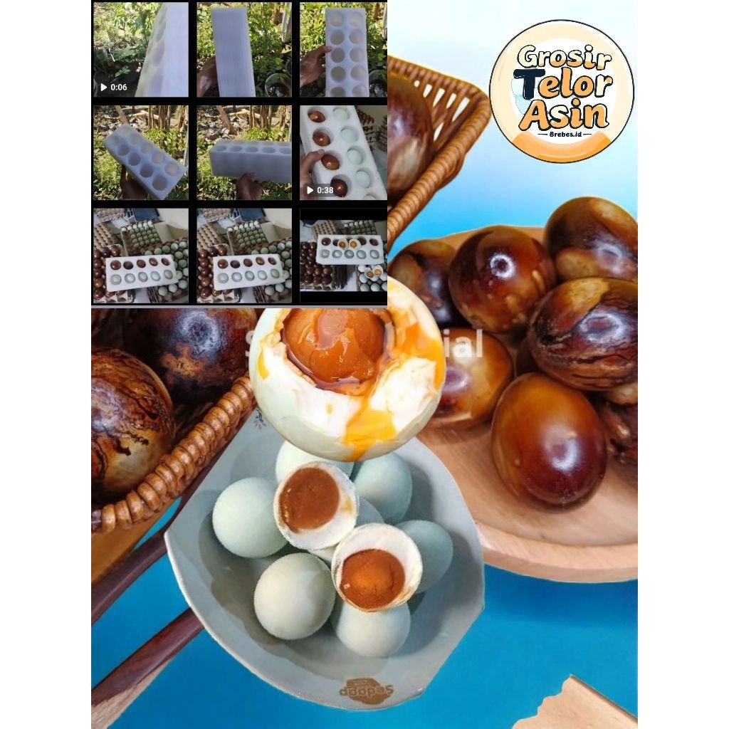 Terlaris 20 Telor Asin Brebes Panggang / Telor Asin bakar / Terlaris Telor Asin Rebus