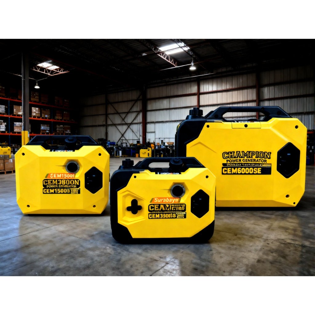 CHAMPION Cem Series Genset Bensin Silent Genset 1000 Watt, Genset 2000 Watt, Genset 3000 Watt U.S.A 