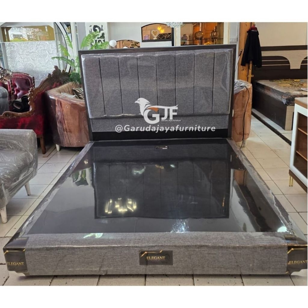 DIVAN BOX DAN SANDARAN KASUR SPRING BED PREMIUM BAHAN KAYU LAPIS HPL / KERANGKA KASUR / HEADBOARD MA