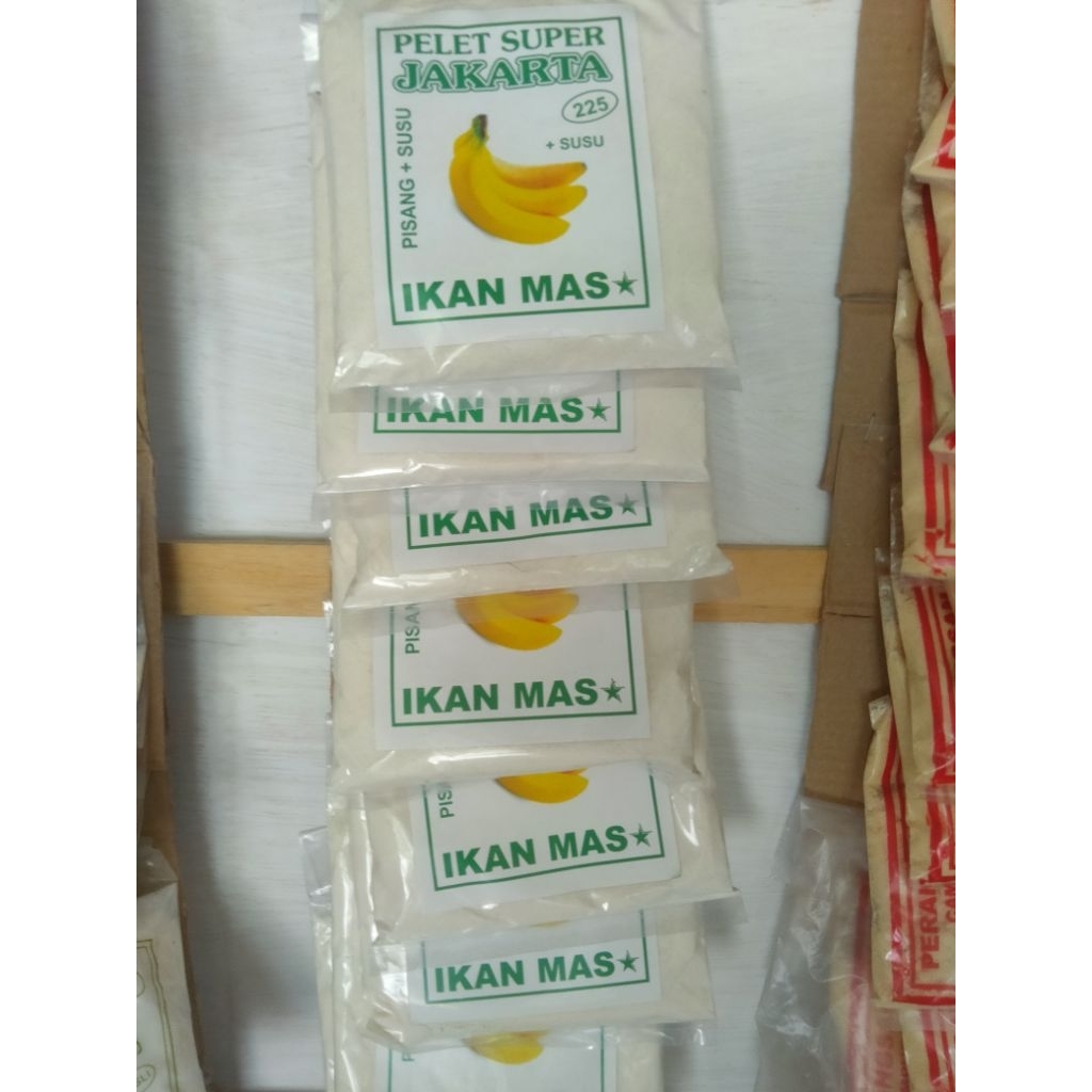 Umpan Pelet Super Jakarta 225. pelet super jakarta Pisang + Susu. pelet umpan Ikan Mas