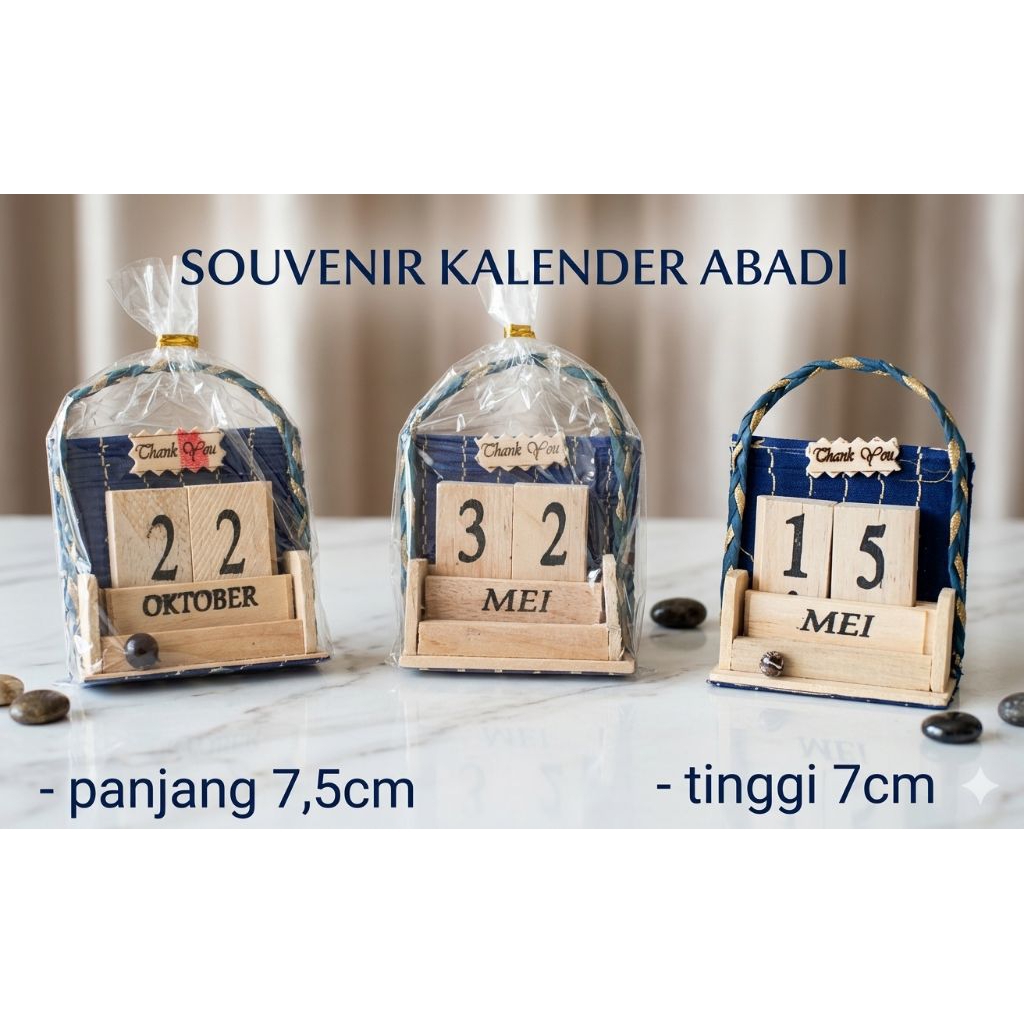 kalender mini souvenir kalender abadi