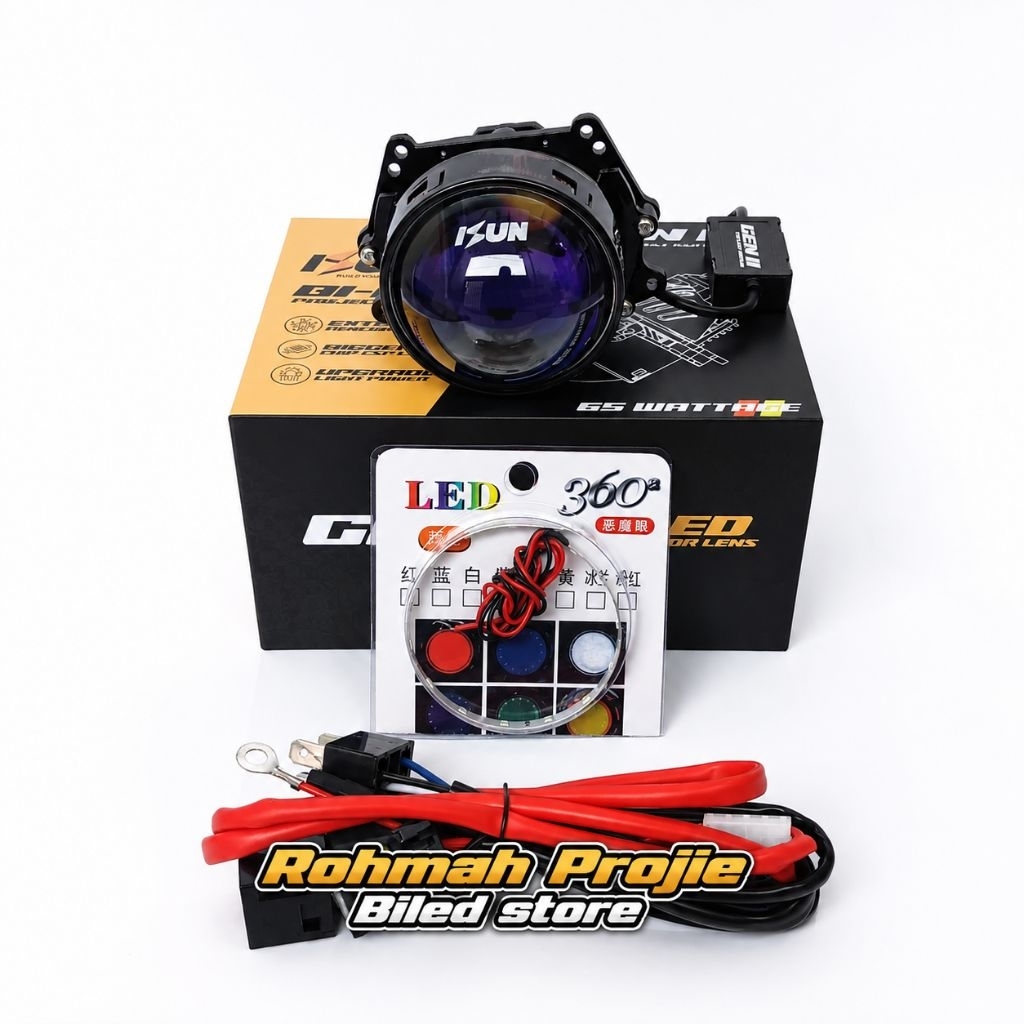 PAKET HEMAT PROJECTOR PROJIE BILED ISUN GEN 2