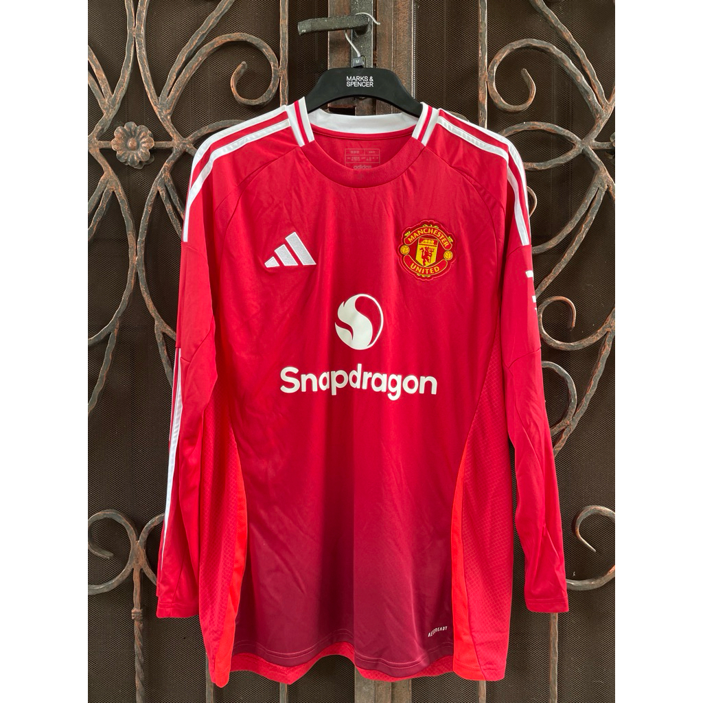 Jersey Kaos Manchester United Longsleeve MU LS 24/25 2024 2025 Original Stadium BNWT Sz 2XL Asia jsy