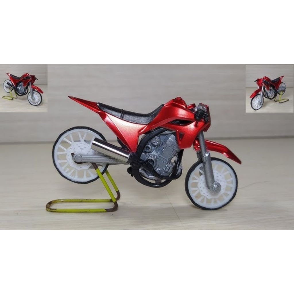 MAINAN MODIF MINIATUR MOTOR CROSS METALIK