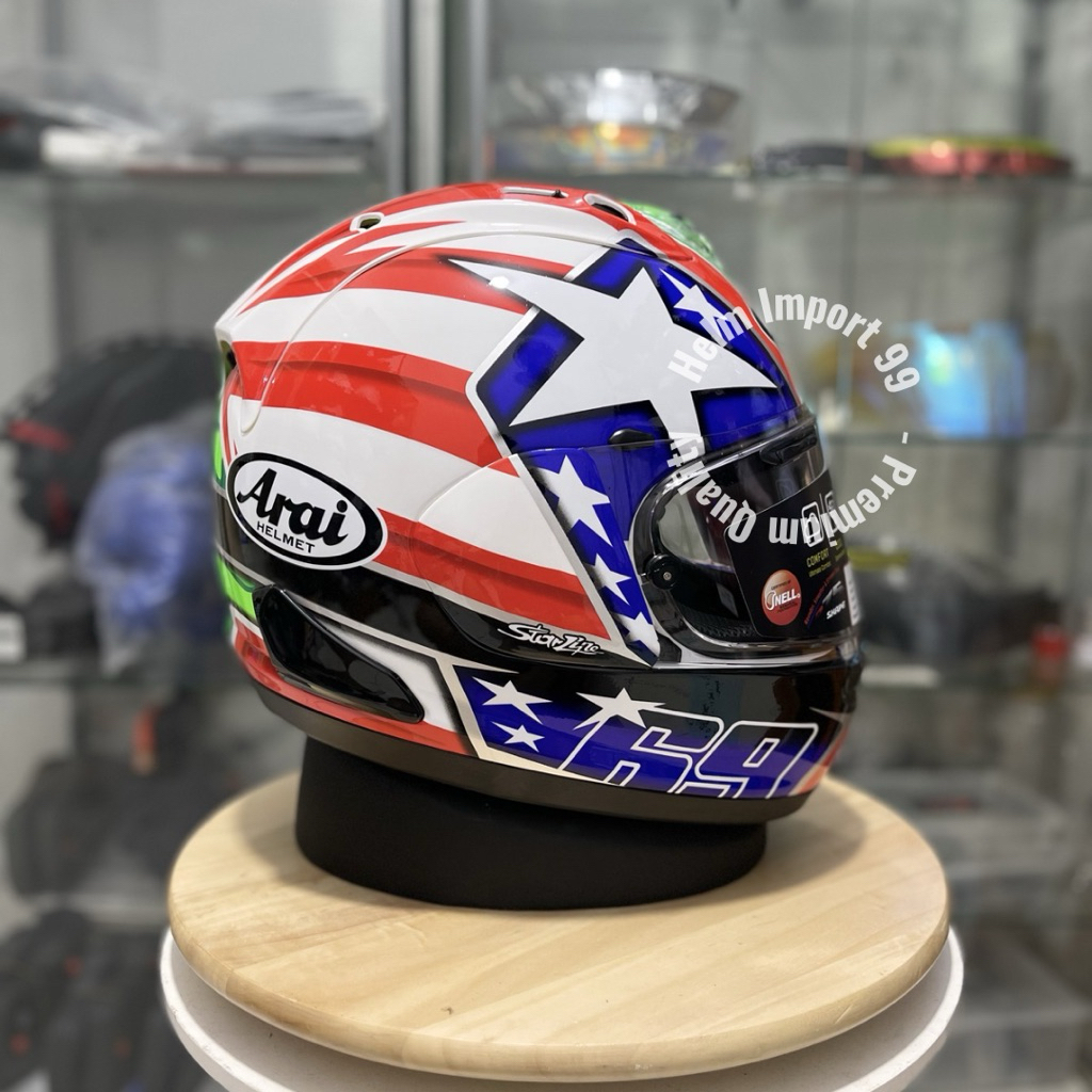 HELM FULL FACE RX7X HAYDEN FLAG | HELM RX7X HAYDEN FLAG 1:1 LIKE ORIGINAL