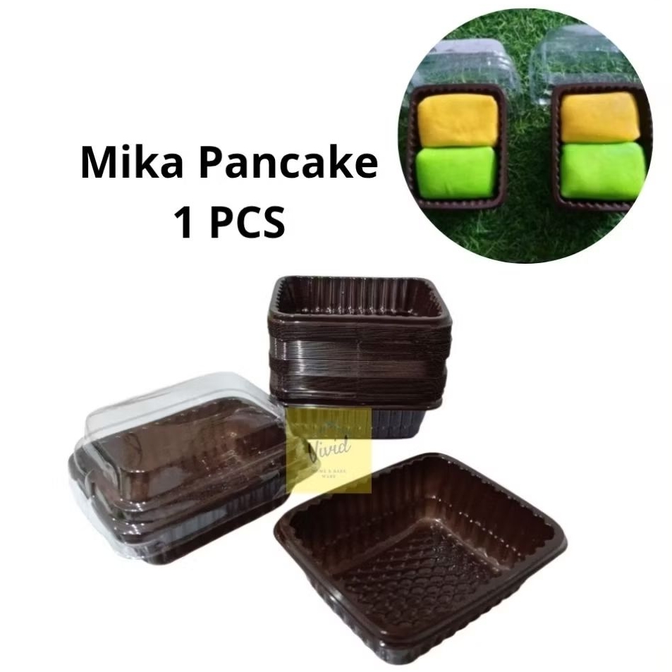 [1 PCS] Mika Pancake Durian - Mika Mochi Kue Kecil - Kotak Mika Pancake Mini - Mika Durian Coklat - 