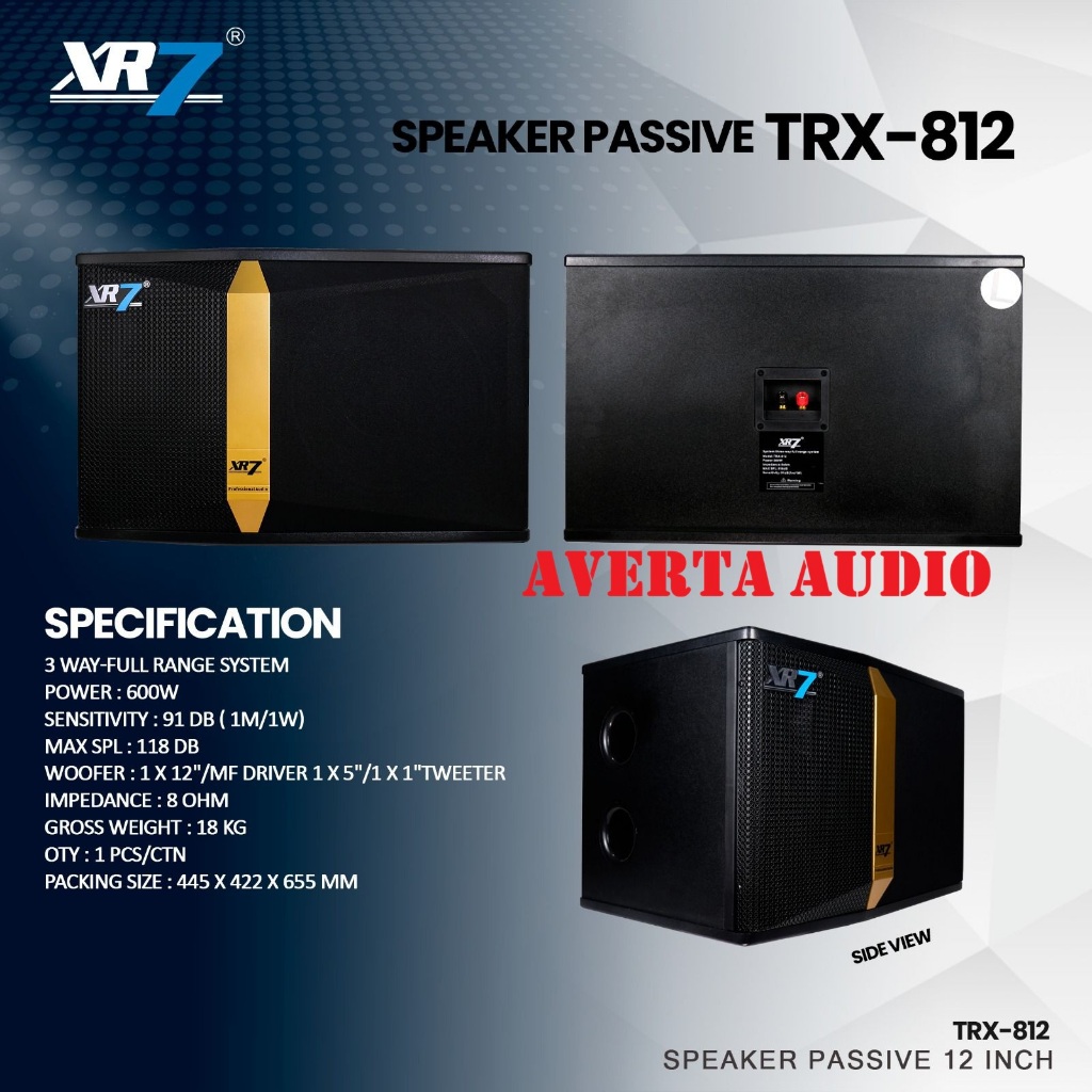 XR7 Speaker Karaoke Pasif TRX 812 Original 12 inch XR7 TRX812