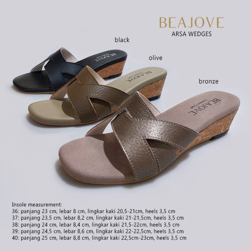 ready stock arsa wedges beajove