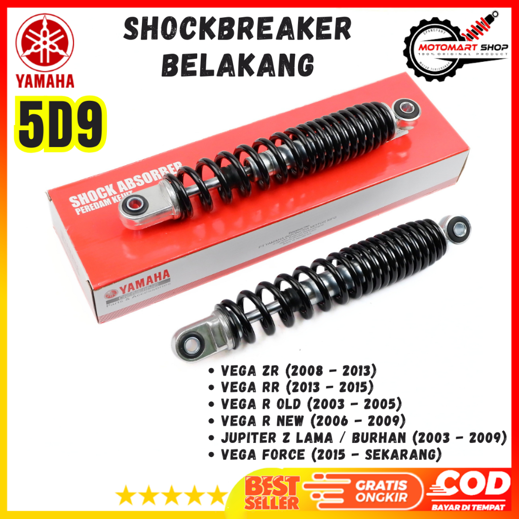 Shock Sok Belakang Yamaha Vega ZR / Vega R New RR Force R Old Ori - 5D9-F2210-00
