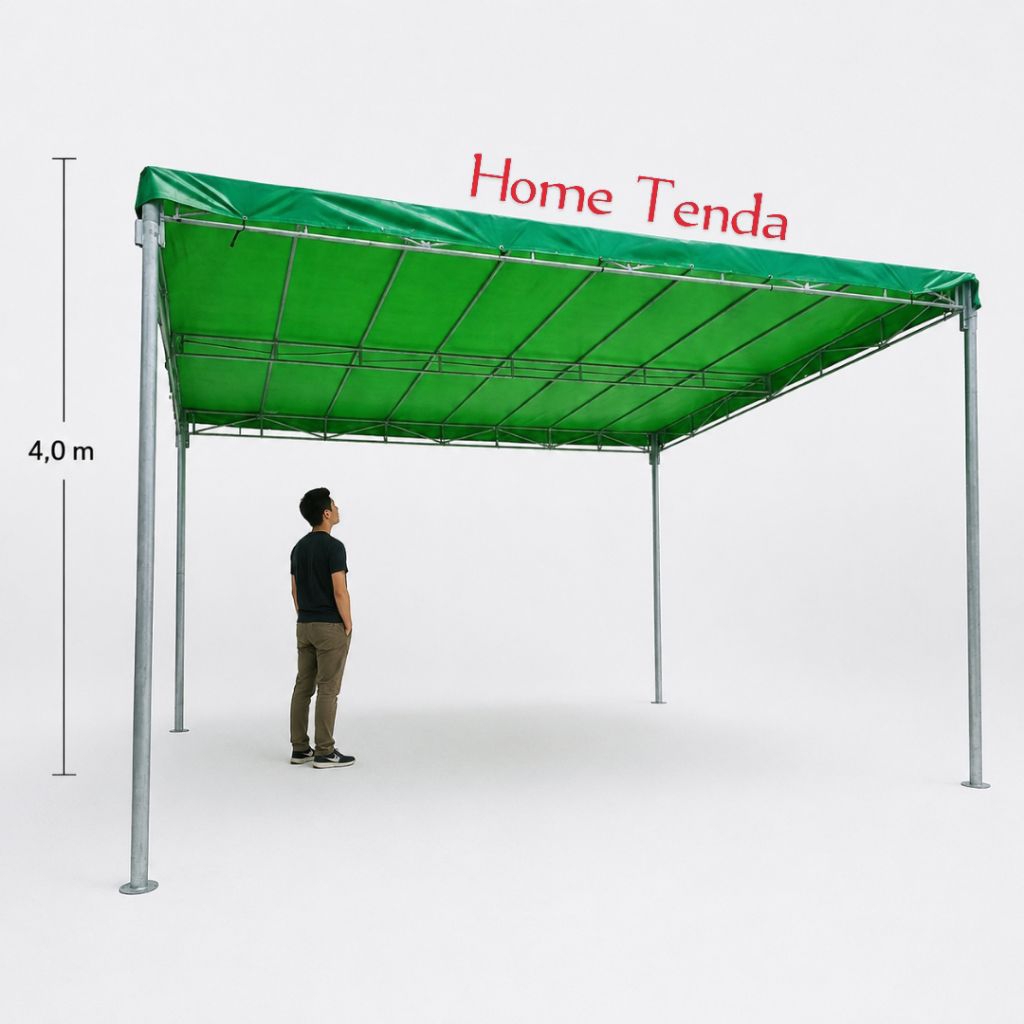 Rangka Tenda - tenda warga