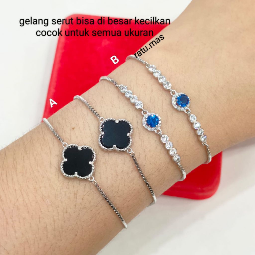 Gelang Serut Perak Silver 925 Asli