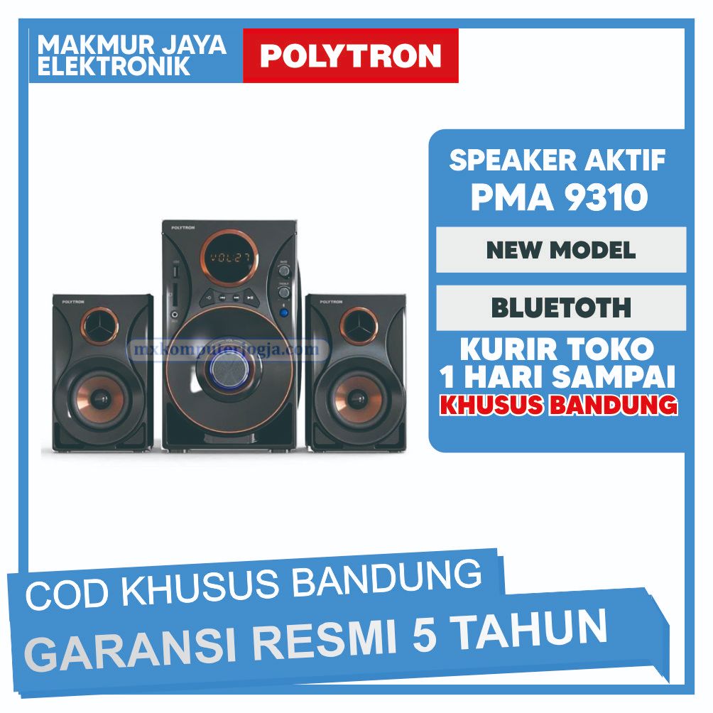 POLYTRON SPEAKER AKTIF PMA 9310 Bluetooth Portable Wireless AUX USB PMA9310 Audio