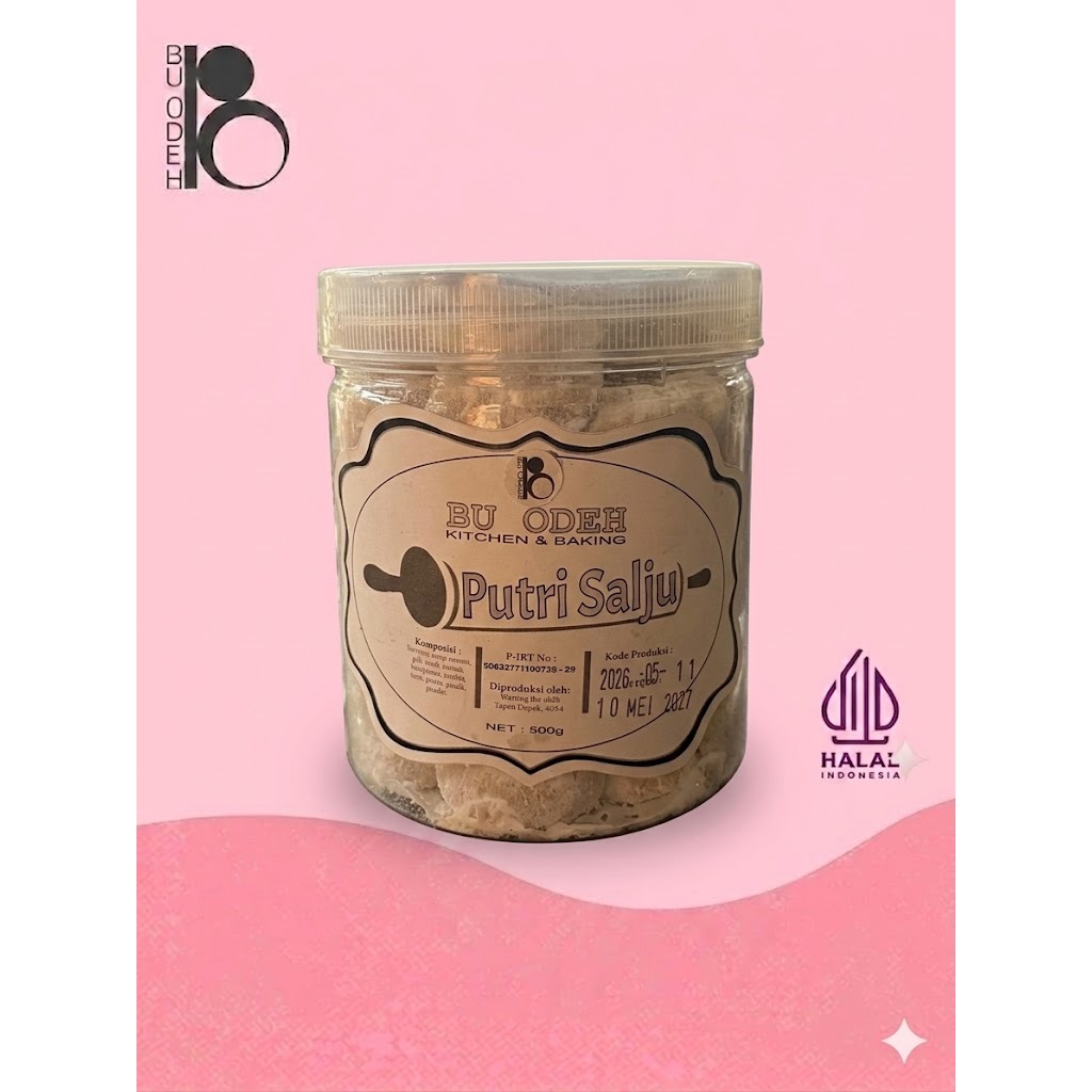 PREMIUM Putri Salju - Kue Putri Salju - Putri Salju Bu Odeh - Putri Salju Lebaran 500g