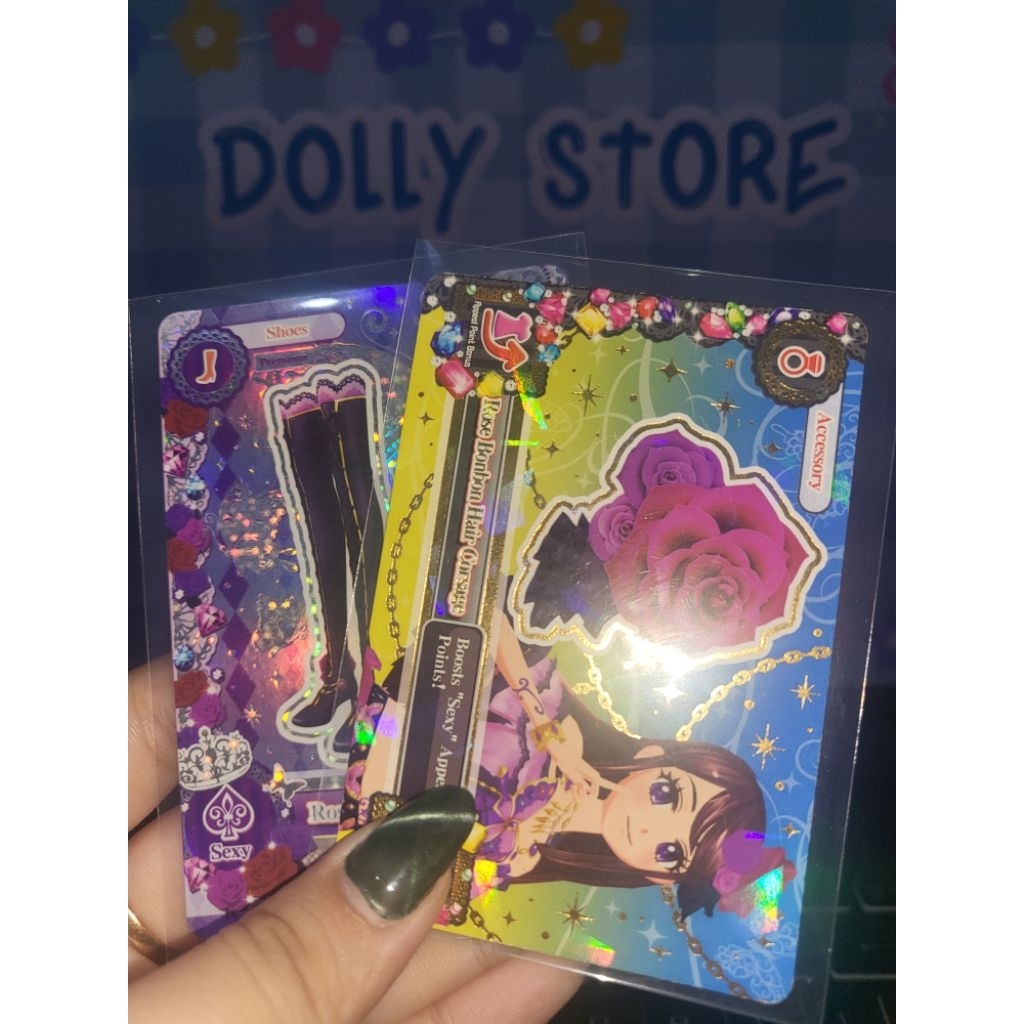 Aikatsu Rose Bonbon Boots & Rose Bonbon Hair Corsage